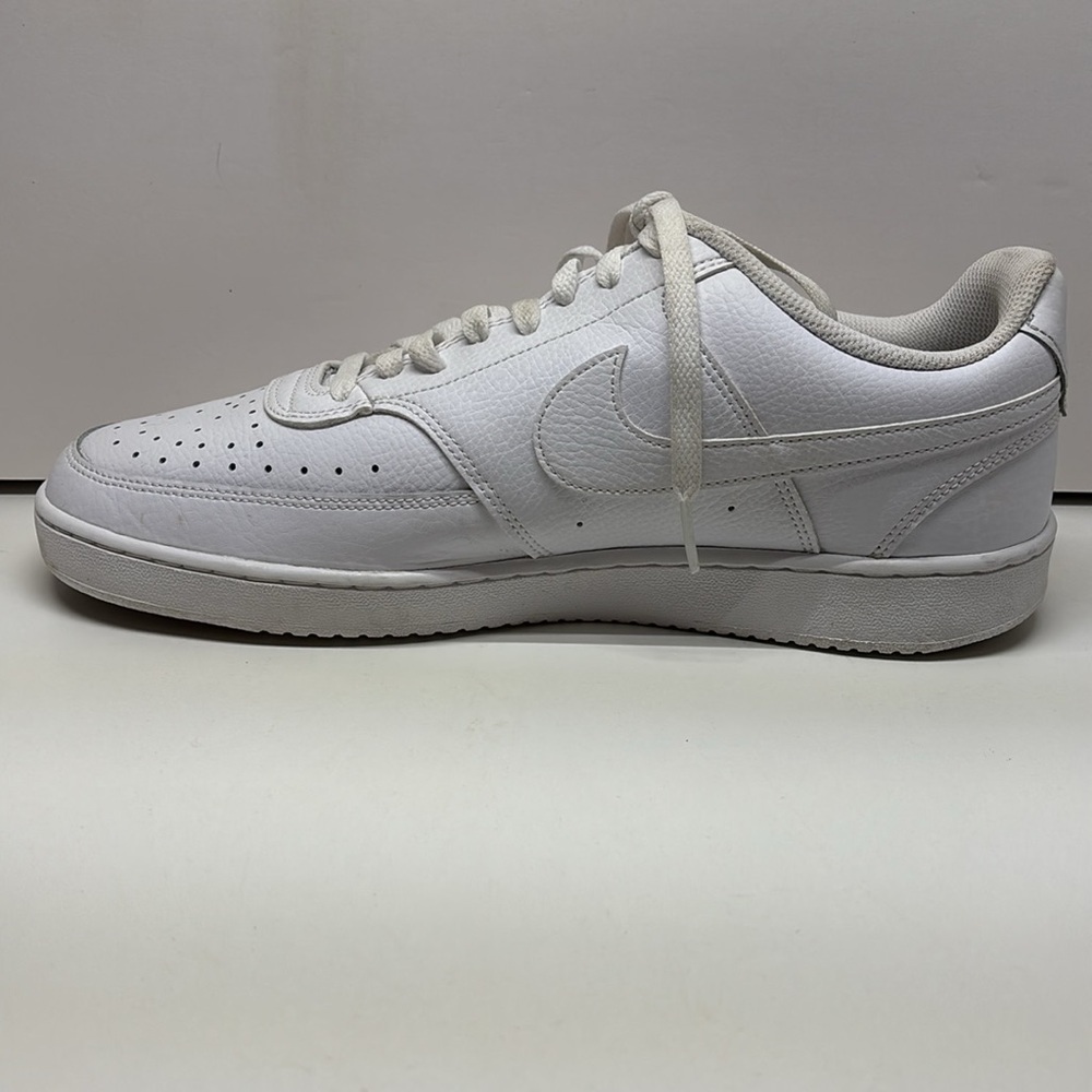 Nike Court Vision Lo Mens Athletic Shoes Sneakers Size 11 Triple White - Picture 5 of 12